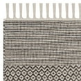 thumbnail image 5 of SAFAVIEH Montauk Karlene Geometric Striped Cotton Runner Rug, Ivory/Anthracite, 2'3" x 6', 5 of 6