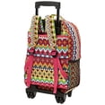 thumbnail image 3 of Mochila con ruedas de doble asa Rockland, Tribal, de 17 pulgadas, 3 of 3