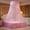 Pink, variant on Princess Round Bed Canopy Netting Elegant Lace Curtain Canopy Ruffle Dome Mosquito Net Hanging Twinkle Star Netting for Twin Full Queen King