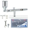 Master Airbrush SB88 Pro Set Dual-Action Side Feed Airbrush Kit with 3 Nozzle Sets (0.3, 0.5 & 0.8mm), 1/2oz Gravity Cup