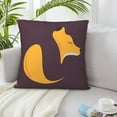thumbnail image 6 of ZICANCN Animal Fox Logo Decorative Throw Pillow Covers, Bed Couch Sofa Decorative Knit Pillow Covers for Living Room Farmhouse 22"x22", 6 of 8
