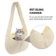 thumbnail image 3 of KAKOWELY 1 bolsa cruzada para mascotas, ideal para llevar perros y gatos, bandolera tipo bandolera (beige), 3 of 5