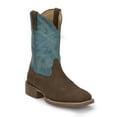 thumbnail image 2 of Justin Boots Mens  Bucks 11 Inch Embroidered Wide Square Toe Cowboy  Mid Ca, 2 of 5