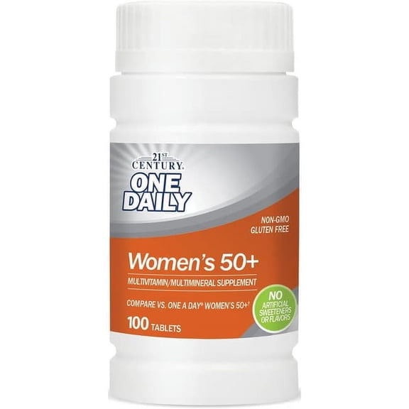 21st Century One Daily, Women's 50 , Multivitamin Multimineral, 100 Tablets
