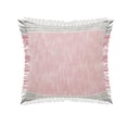 thumbnail image 1 of LR Home PILLO07620PGYFFPL Stephanie Colorblock Casual Coussin Carré avec Franges, 1 of 1