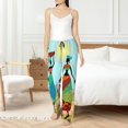 thumbnail image 4 of Fotbe African Women Pantalones de Pijama para Mujer, Pantalones de Dormir, Pantalones Pj con Cordón y Bolsillos-Small, 4 of 6