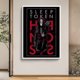 thumbnail image 3 of Token Sleep Decorative Poster Arte Pared Del para Bar Club 50x70cm, 3 of 9