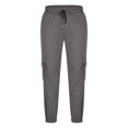 thumbnail image 6 of Cargo Joggers Pants For Men Casual Drawstring Elastic Waist Tapered Work Cargo Pants Outdoor Hiking Trousers With Pockets, 6 of 6