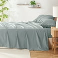 Virtu Bed Sheets Set, Deep Pocket Rayon Derived from Bamboo