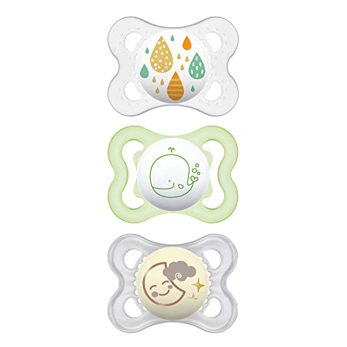 MAM Variety Pack Baby Pacifier, Includes 3 Types of Pacifiers, Nipple