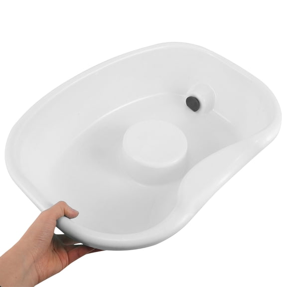 PENIKOKO Portable Basin with Efficient Drainage for Bedridden Patients, Lightweight Hair Washing Bowl, 1 Piece