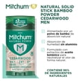 thumbnail image 4 of Desodorante Mitchum natural bamboo powder en barra para hombre 76 g, 4 of 5