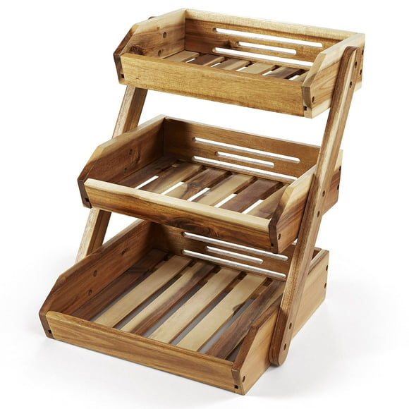 Fruit Basket, Fruit Bowl, 3 Tier Fruit Basket for Kitchen, Fruit Stand Storage Holder, Heavy DutyMultipurposeLarge capacity for Fruit, Vegetables, Bread Storage and Home Kitchen countertop Organizer