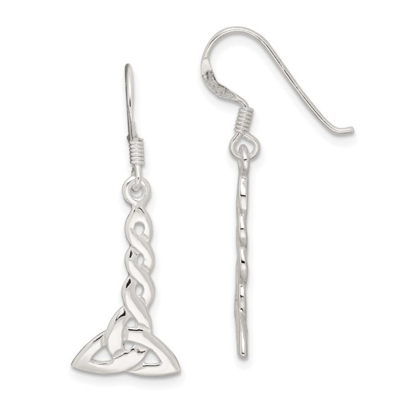 925 Sterling Silver Twisted Knot Drop Dangle Earrings Celtic Claddagh