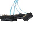 thumbnail image 3 of Cable SFF 8643 a 4 SAS 29P de 12 Gbps de alta velocidad SFF 8643 a SATA para discos duros de servidor de 1,6 pies, 3 of 8