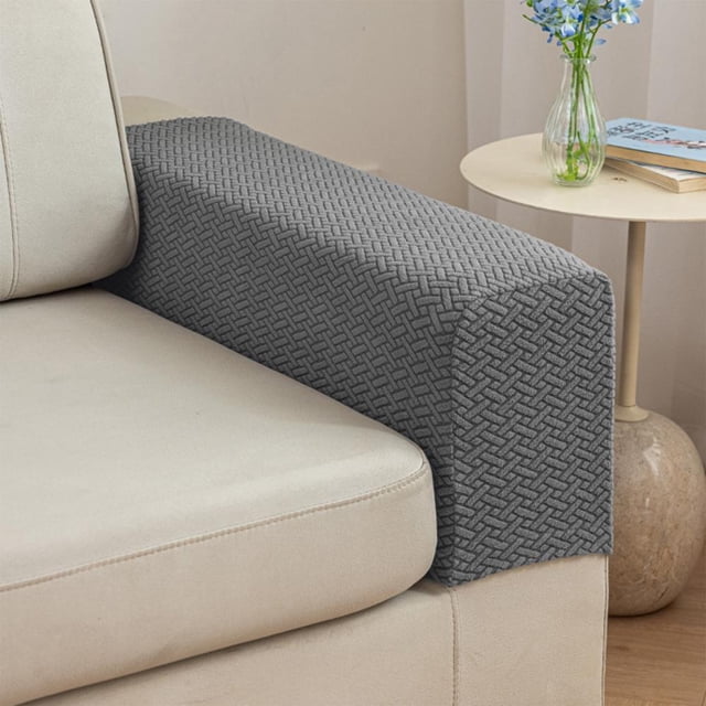 Elastic Sofa Armrest Covers - Thickened Stain-Resistant Protective Covers, Machine Washable, Fits Various Armrest Types, Easy to Install and Clean