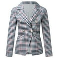 thumbnail image 3 of Vedolay Fall Tops for Women Suit Jackets for Women Casual Long Sleeve Open Front Lapel Collar Blazer Jacket,White S, 3 of 5