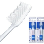 O'Nano Wavy Toothbrushes w/ Anti-bacterial Sanitizer Shield for Normal & Sensitive Teeth, Soft, 4 count