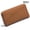 Brown, variant on for Women Japanese Style Long Wallet Top Grain Leather RFID Blocking Accordion Card Holder, Rose Red