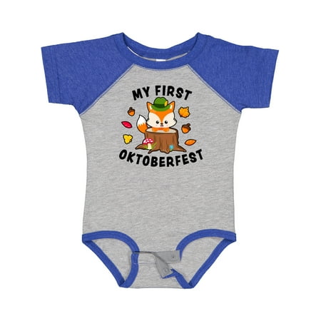 

Inktastic My First Oktoberfest with Fox Gift Baby Boy or Baby Girl Bodysuit