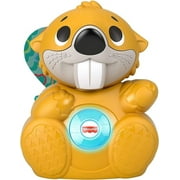 Fisher-Price Linkimals Baby & Toddler Learning Toy Boppin’ Beaver With Interactive Lights & Music For Ages 9+ Months,Yellow