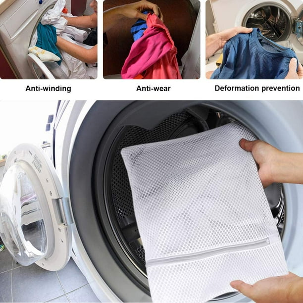 Mesh Laundry Bag Washing Machine Cover Wash Bag for Garment Dress