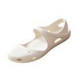thumbnail image 2 of EKVAHL Women's Orthopedic Garden Clogs, Waterproof EVA Closed Toe Slip On Slides, Non Slip Nurse Working Sandals White, 2 of 4
