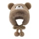 thumbnail image 2 of Gorro térmico con orejas de oso de peluche para adultos, ideal para escalada y esquí. Caqui, 2 of 8