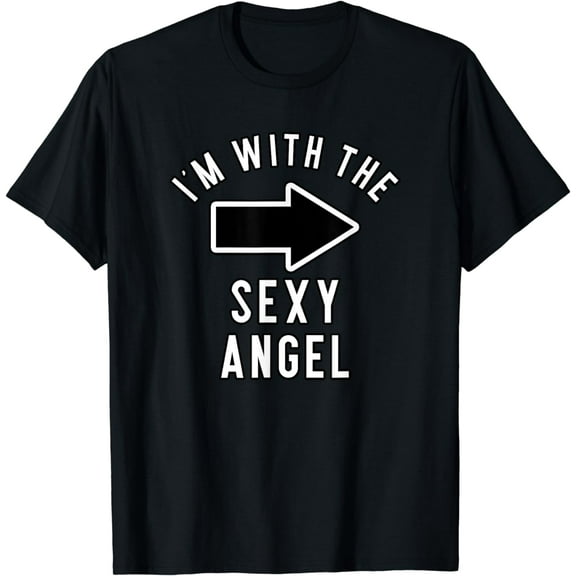 Couples Halloween Costume Shirts I'm With The Sexy Angel T-Shirt