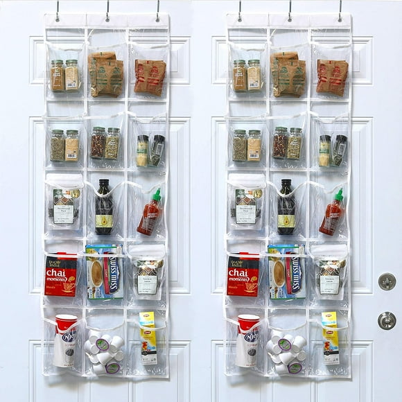 Over The Door Hanging Pantry Organizers Storage, (Pack of 2)
