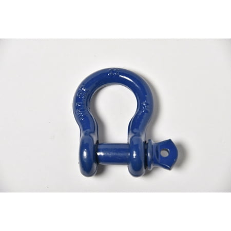 

5/8 Lift Tow Bow Shackle D-Ring w 3/4 Clevis Screw Pin WLL 7000 lbs 3.25 TON - Blue - 8