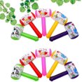 thumbnail image 2 of 10pcs Squeaky Hammer Inflatable Cartoon Hammer with Sound Bell Clown Handle Hammer Funny Toys for Toddler Kids (Random Color), 2 of 8