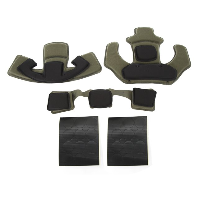 Cojín para casco, almohadilla protectora para la cabeza, cojín de espuma viscoelástica de 2 capas, juego de almohadillas para casco para WENDY OD verde