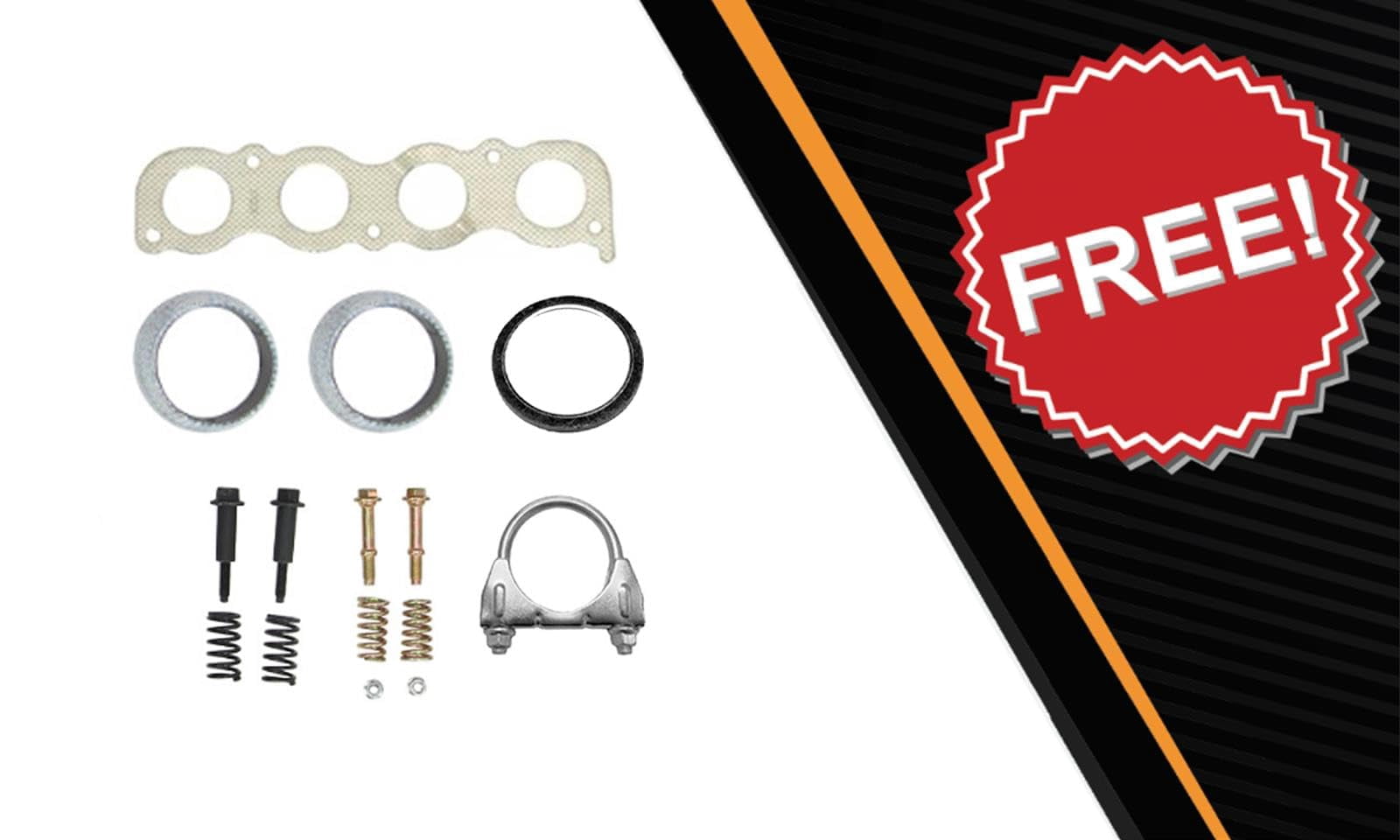 Northeastern Exhaust Front Manifold Catalytic, Rear Catalytic & Resonator Fits 2013-2019 Nissan Sentra 1.8L (California Emissions Only) - Direct Fit EPA-Approved | Stainless Steel System Kit