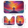 thumbnail image 3 of Astronaut's Cosmic Odyssey Shower Curtain Waterproof Bathroom Curtain Set with Hooks Home Decor Bathroom Curtains 4pcs, 3 of 8