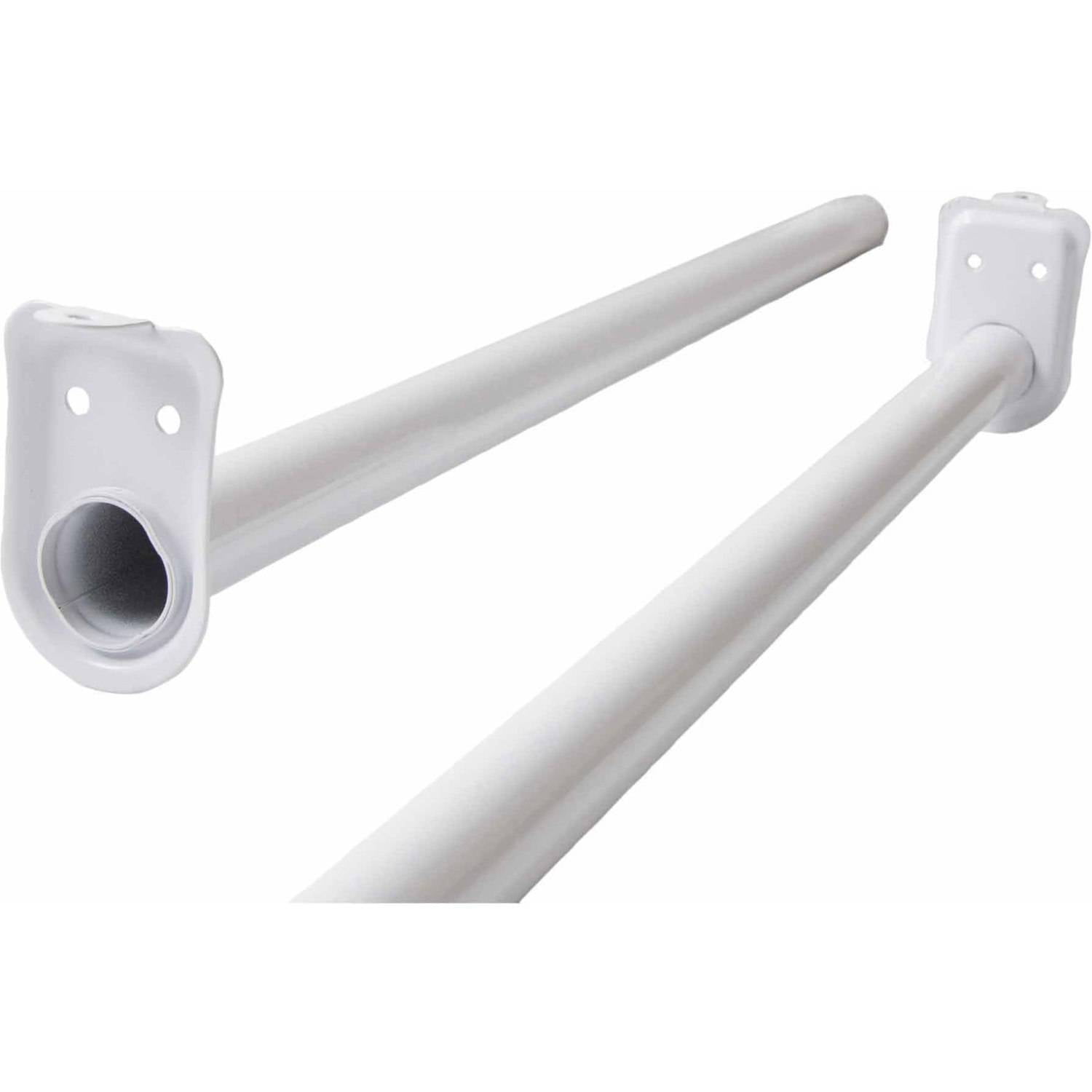 Design House 205823 30"48" Adjustable Closet Rod, White