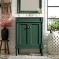 thumbnail image 3 of 24'', Green Bathroom Cabinet - High Quality Ceramic Basin - Bathroom Organization - Maintain a Clean Bathroom, 3 of 6