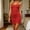 Red, variant on Bodycon Dresses Womens Dress Sexy Slip Dress Plus Size Dresses for Curvy Dresses Square Neckline Sleeveless Mini Red Going Out Dress M