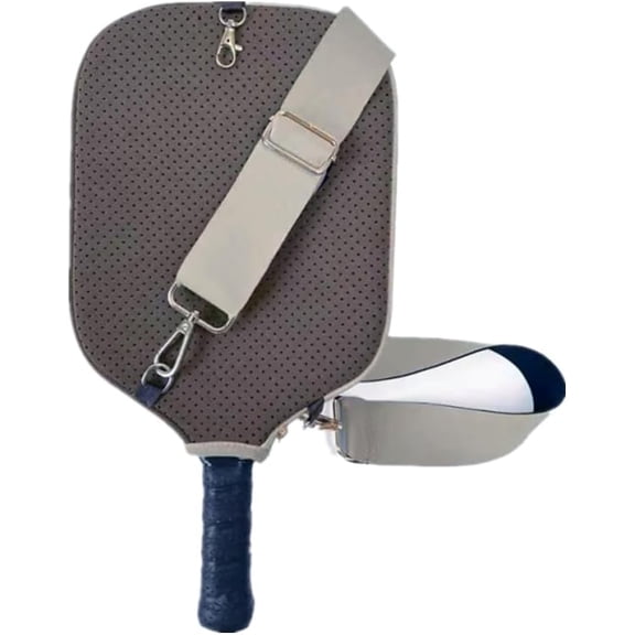 Pickleball Paddle Cover Neoprene Racket Sleeve Bag with Ball Storage Pocket & Adjustable Straps Waterproof Paddle Storage Case Bag for Pickle Ball Equipment Accessories