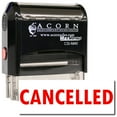 thumbnail image 1 of Large Self-Inking Cancelled Stamp with Yellow Ink, 1 of 4