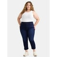 thumbnail image 2 of Terra & Sky Women's Plus Size High Rise Capri Jeggings, Sizes 0X-5X, 2 of 5