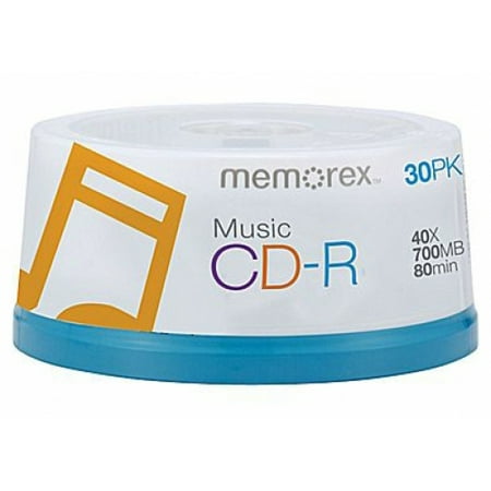 60 Memorex 40X Digital Audio Music CD-R 80min 700MB (Logo on Top)