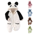 thumbnail image 4 of SHENGSI Autumn and Winter Baby Thickened Warm Long-Sleeved Cute Robe, Newborn Furry Baby Fuzzy Suit Costume Outfits Adorable Cartoon Hoodies Unisex, 4 of 4