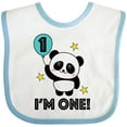 thumbnail image 3 of Inktastic Babys First Birthday Panda with Balloon Boys or Girls Baby Bib, 3 of 4