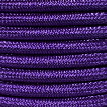 

Paracord Planet 1/2 inch Elastic Bungee Nylon Shock Cord Crafting Stretch String - Various Colors - 10 25 50 & 100 Foot Lengths - Made in USA