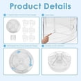 thumbnail image 5 of Tekola Rotating Desk Organizer, 360° Acrylic Pen Organizer for Desk with 7 Removable Compartments, Extra-Large Pen Holder for Office Supplies, Markers, and Art Supplies, Clear Pencil Holder, 5 of 6