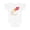 AA-White, variant on Valentine's Day Rocket Ship with Hearts Boys or Girls Baby Bodysuit