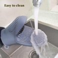 thumbnail image 3 of (grey) Oven Glove Thicken Silicone Pot Holder Mini Oven Mitt Heat Resistant Pinch Covers for Baking, Cooking, Bbq Grilling, 3 of 5