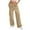 Khaki, variant on Women's Casual Pants High Waisted Wide Leg Sweatpants With Pockets Comfortable Soft Athletic Joggers For Everyday Wear