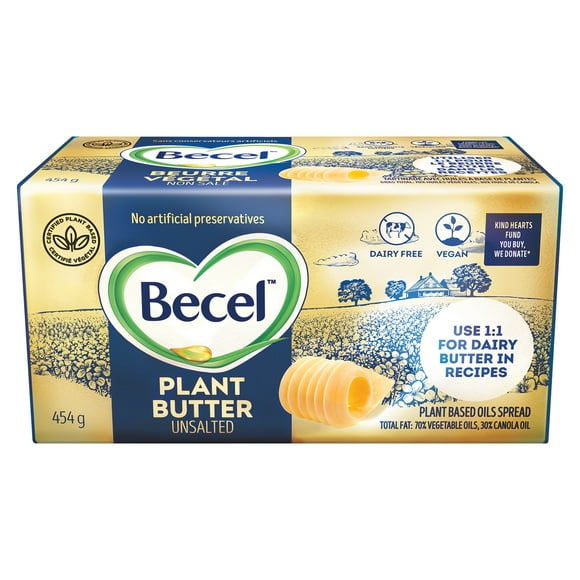 Becel Plant Butter Unsalted 454g, 454g